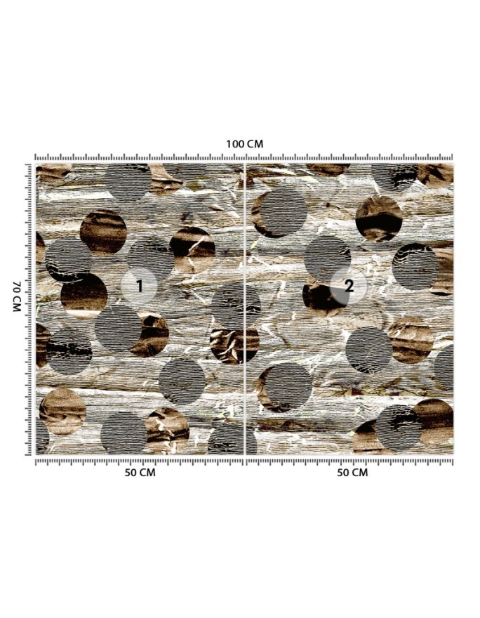 Modern wall murals - Abstract striped texture rustic style | FEEBY