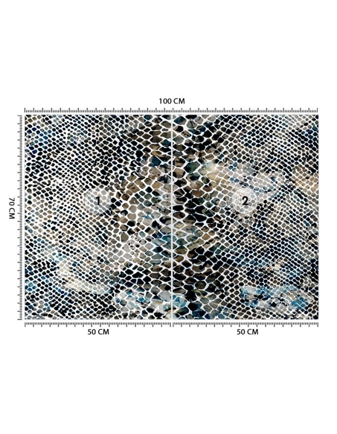 Modern wall murals - Imitation snake skin | FEEBY