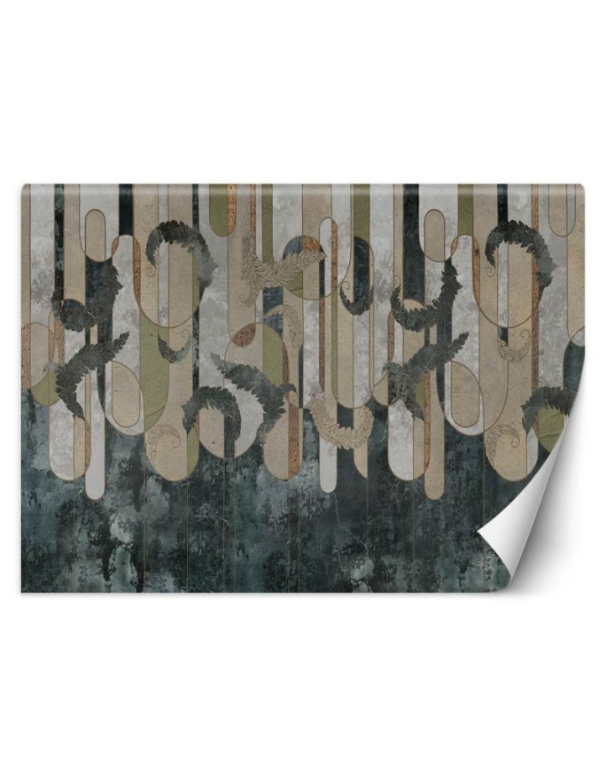 Inspirational wall murals - Boho floral abstraction | FEEBY