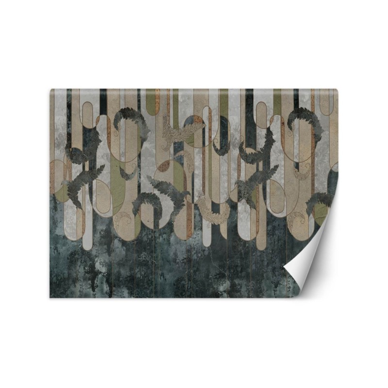 Inspirational wall murals - Boho floral abstraction | FEEBY