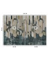 Inspirational wall murals - Boho floral abstraction | FEEBY