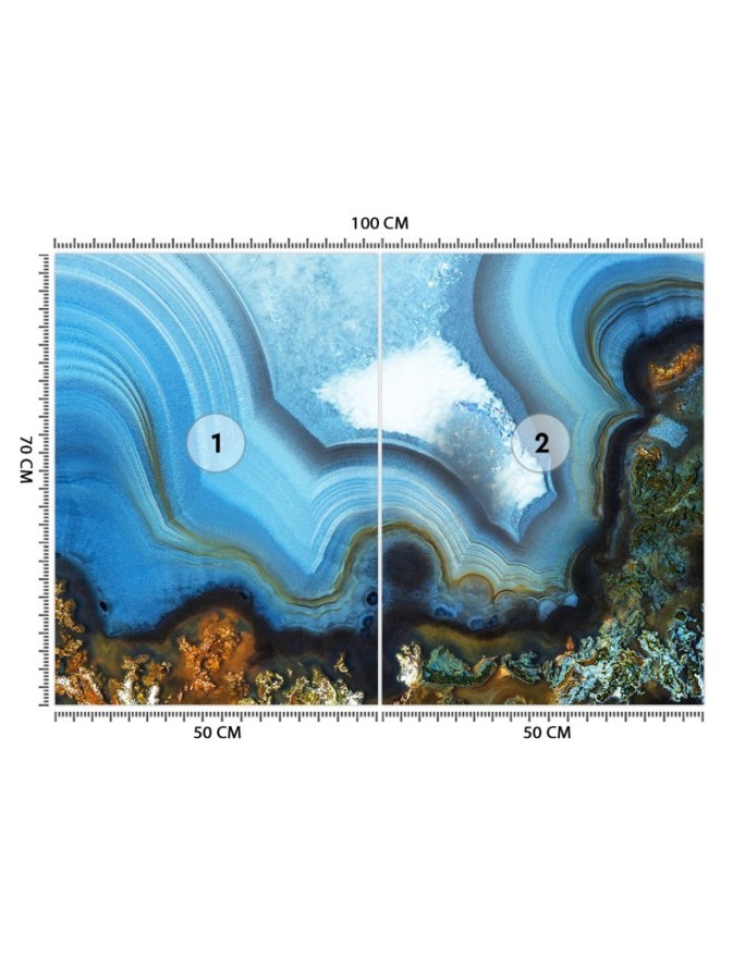 Exclusive wall murals - Precious stone mineral | FEEBY