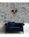 Modern wall mural - Golden geometric glamour pattern | FEEBY