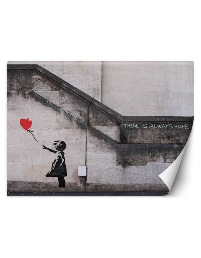 Murals - Girl with balloon Banksy graffiti | FEEBY