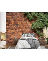 Living room wall mural - Plant brick wall | FEEBY