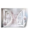 Depth effect wall mural - Swirling balls tunnel 3D | FEEBY