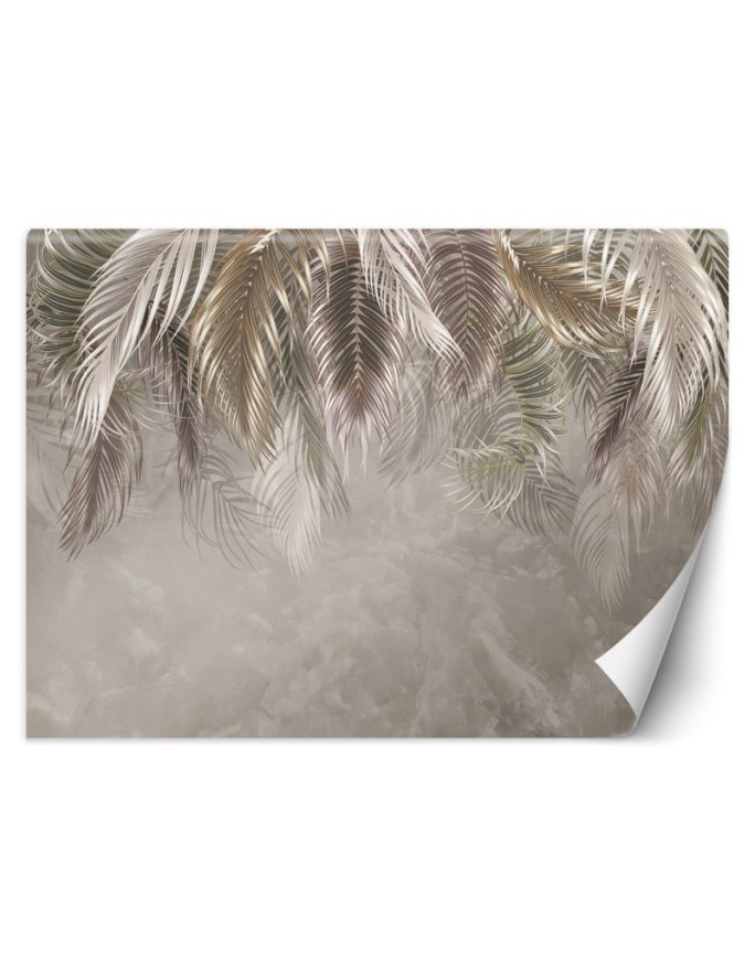 Modern wall mural - Palm leaves 3D | FEEBY