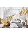 Depth effect wall murals - Golden stones tunnel 3D | FEEBY