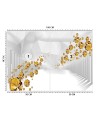 Depth effect wall murals - Golden stones tunnel 3D | FEEBY