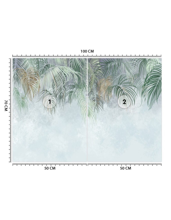 Original Wallpapers - Palm leaves 3D | FEEBY