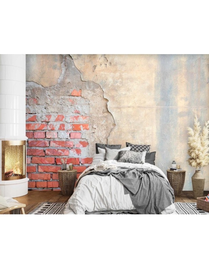 Living room Wallpaper - Brick wall | FEEBY