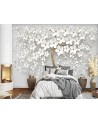 Depth effect wallpaper - Abstract gold tree flowers nature 3D | FEEBY