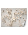 Living room Wallpapers - 3D abstract flowers | FEEBY