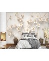 Living room Wallpapers - 3D abstract flowers | FEEBY