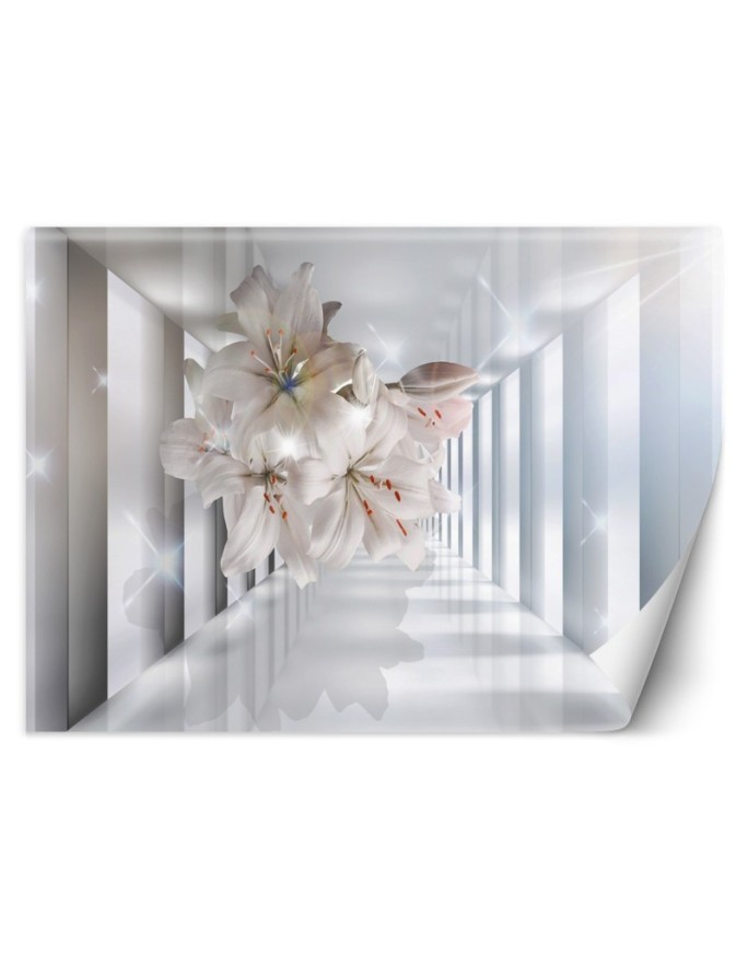 Depth effect Wallpapers - Flowers in a tunnel 3D | FEEBY