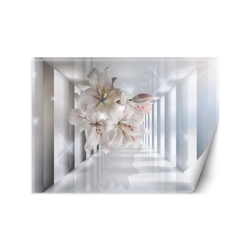 Depth effect Wallpapers - Flowers in a tunnel 3D | FEEBY