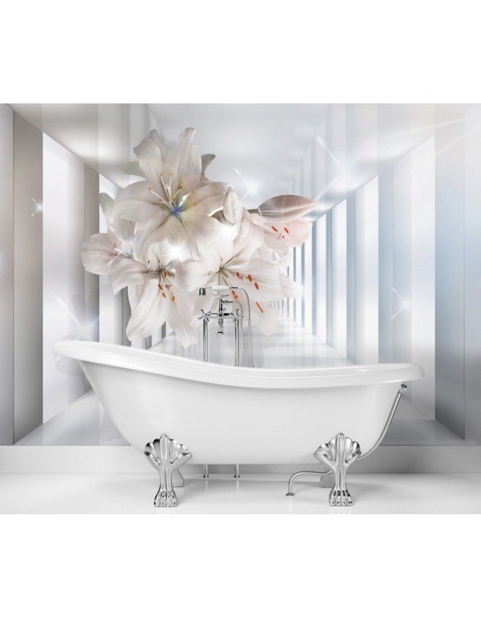 Depth effect Wallpapers - Flowers in a tunnel 3D | FEEBY