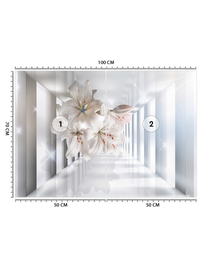 Depth effect Wallpapers - Flowers in a tunnel 3D | FEEBY