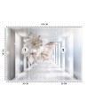 Depth effect Wallpapers - Flowers in a tunnel 3D | FEEBY