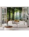 Modern Wallpapers - Window forest trees nature | FEEBY