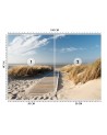 Beautiful Wallpapers for living room - Window view sea dunes | FEEBY