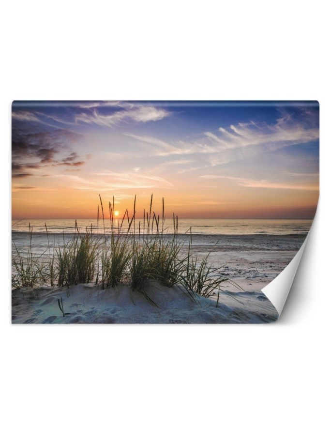 Wallpaper for living room or bedroom - Sunset on the beach | FEEBY