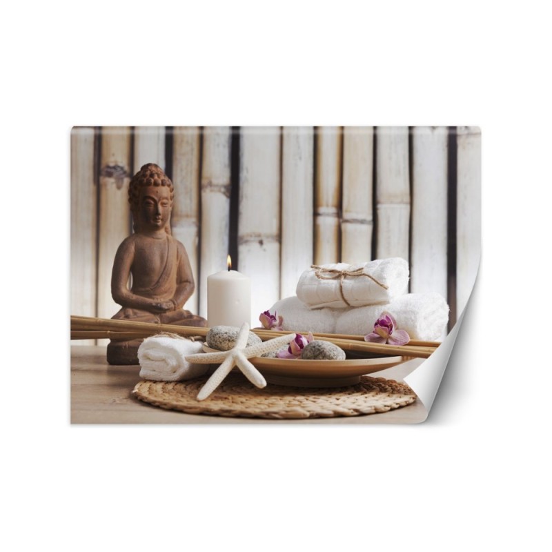 Modern wall mural - Buddha spa meditation | FEEBY