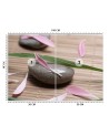 Wall mural for spa or office - Stone flower petals | FEEBY