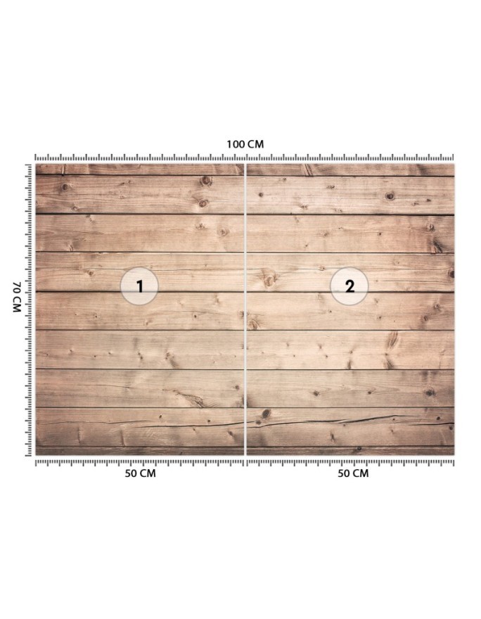 Original wall mural - Planks background | FEEBY