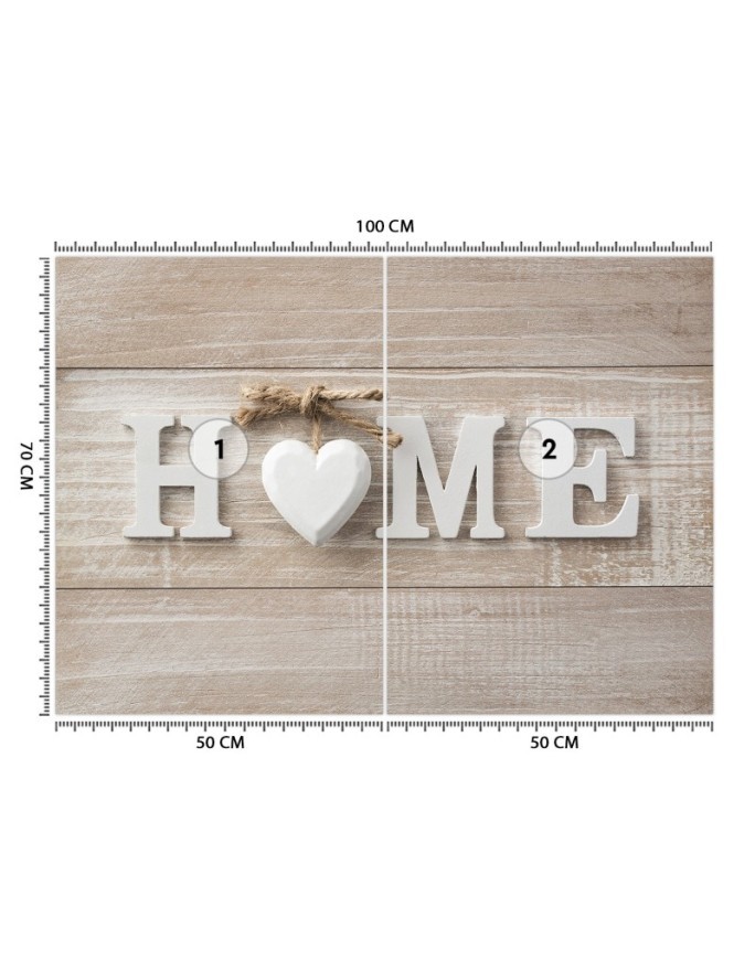 Wall mural - Home 3D lettering | FEEBY