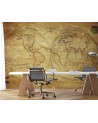 Stylish wall murals - Old retro world map | FEEBY