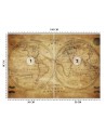 Stylish wall murals - Old retro world map | FEEBY