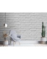 Texture wall murals - White brick wall | FEEBY