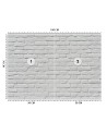 Texture wall murals - White brick wall | FEEBY