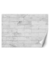 Texture wall murals - White brick wall | FEEBY