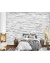 Modern wall mural - White brick wall | FEEBY