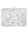 Modern wall mural - White brick wall | FEEBY