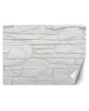 Modern wall mural - White stone wall | FEEBY