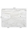 Modern wall mural - White stone wall | FEEBY