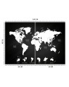 Inspirational wall murals - Black and white world map | FEEBY