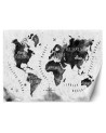 Wall mural - Monochrome watercolour world map | FEEBY
