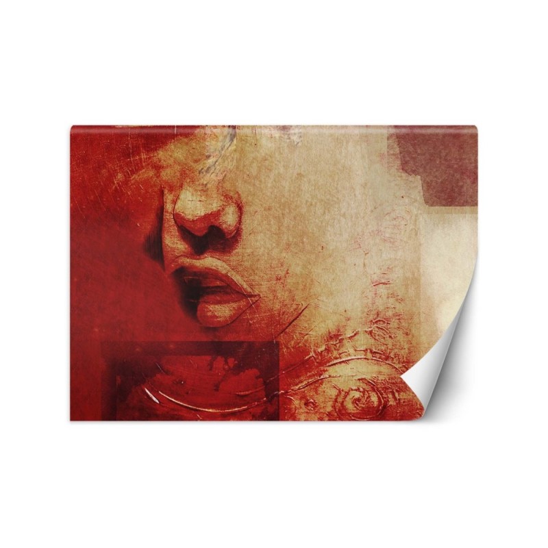 Modern wall mural - Delicate female lips abstract | FEEBY