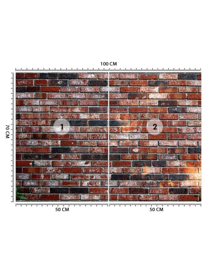 Texture wall murals - Red brick wall | FEEBY