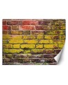 Texture wall murals - Old coloured brick wall | FEEBY