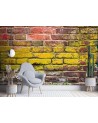 Texture wall murals - Old coloured brick wall | FEEBY