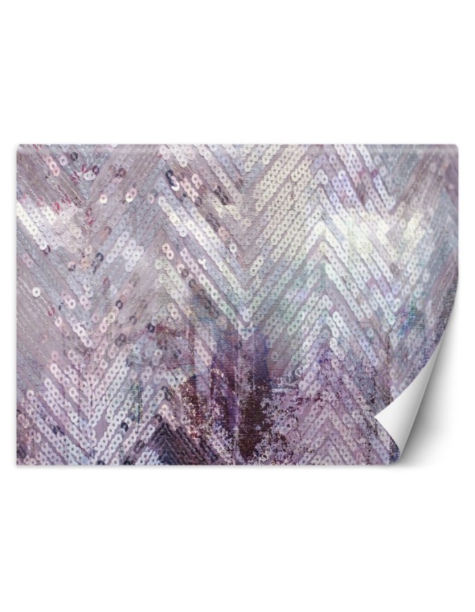 Inspirational wall murals - Sequins Pink Silver | FEEBY