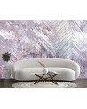 Inspirational wall murals - Sequins Pink Silver | FEEBY