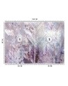 Inspirational wall murals - Sequins Pink Silver | FEEBY