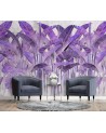 Original wall murals - Purple banana leaves | FEEBY