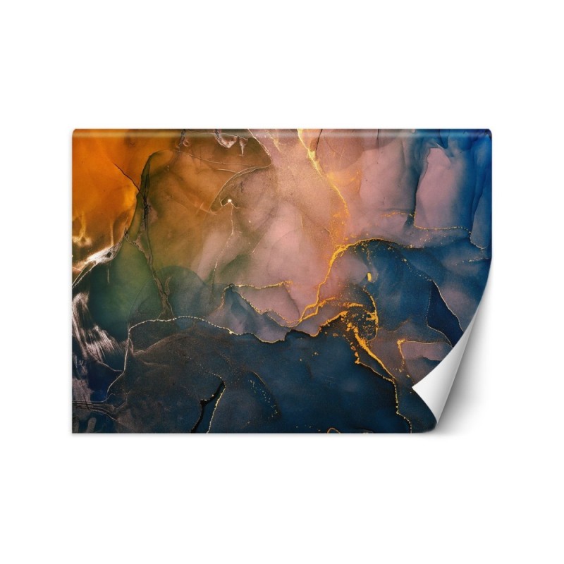 Living room Wallpaper - Colourful abstract | FEEBY